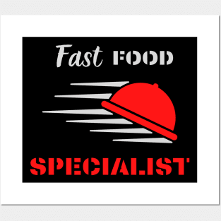 Fast food specialist funny design Posters and Art